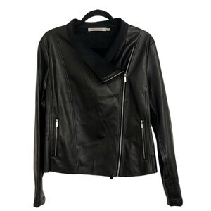 Contemporaine Faux Leather Slouchy Jacket
